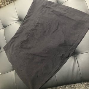 Plus size black skort